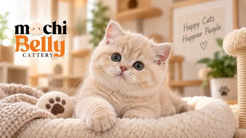 Cream British Shorthair kitten